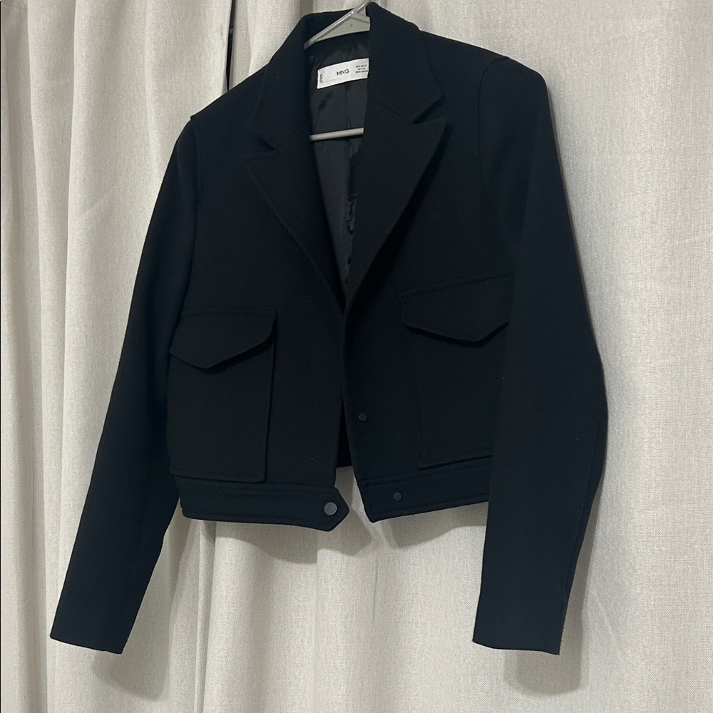 Mango Black Tailored Blazer
